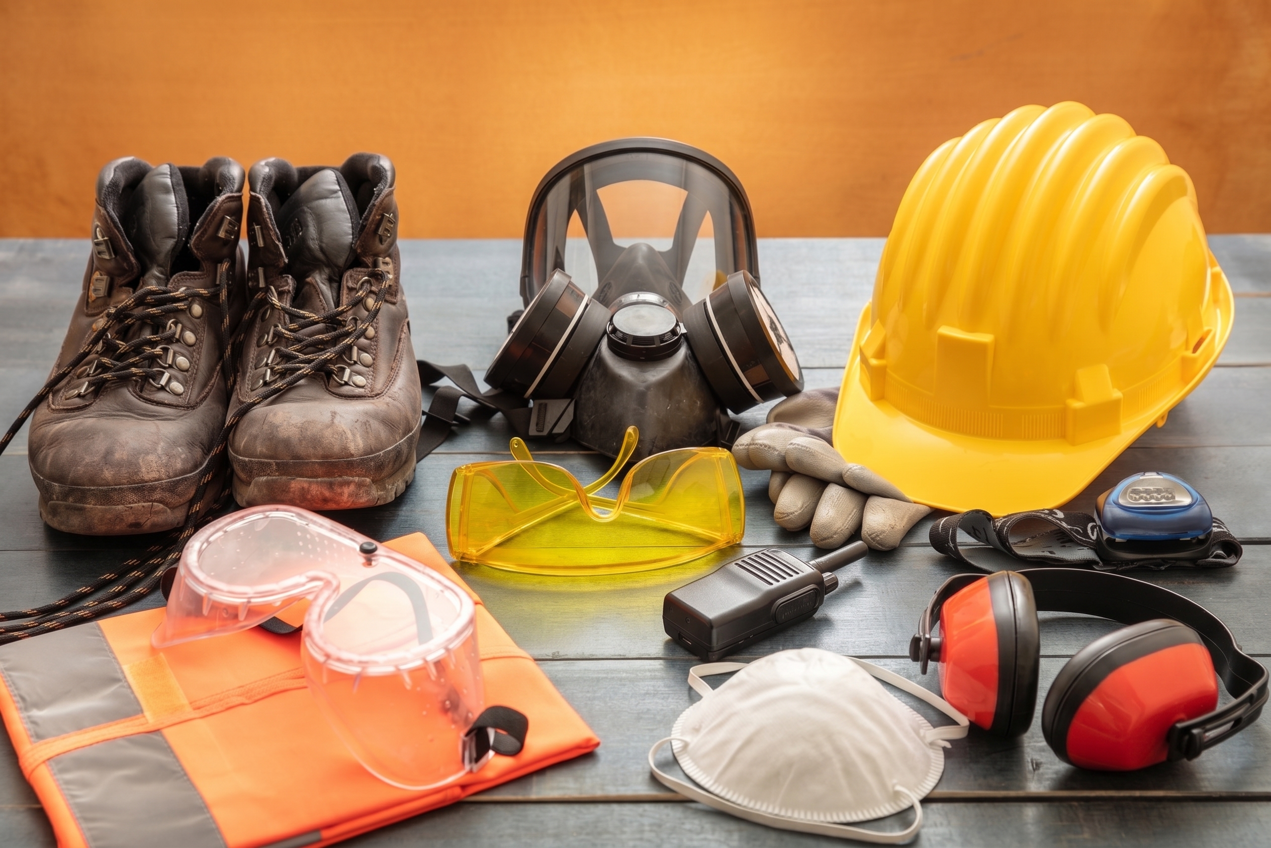 Safety equipment at an industrial site
